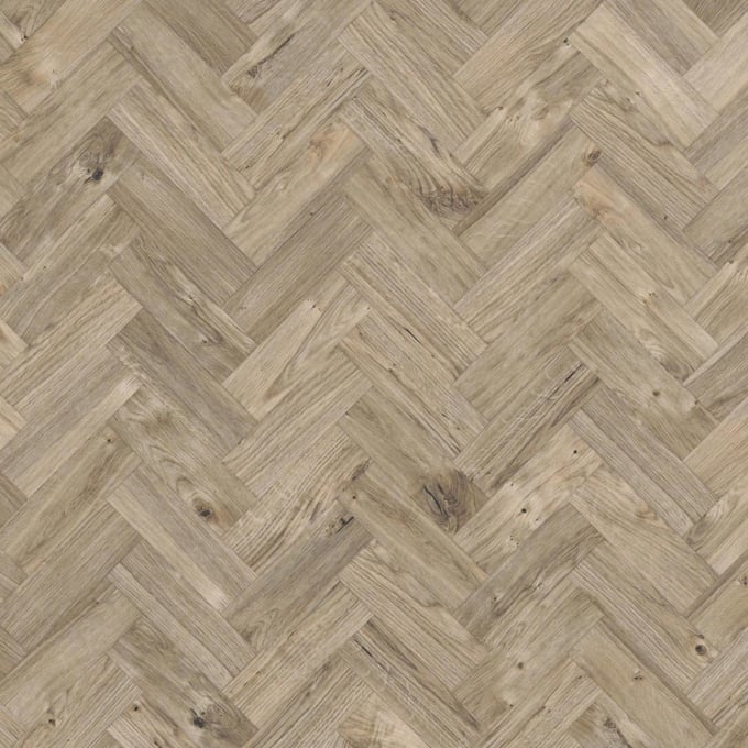Sun Bleached Oak in Small Parquet: Amtico LVT Design flooring